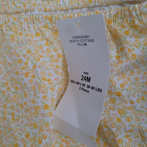NWT Ralph Lauren Yellow Floral Dress 2T - Picture 3 of 5